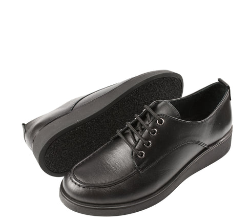 Pantofi casual, dama, ANNA VIOTTI, D54-2103 negru, piele naturala